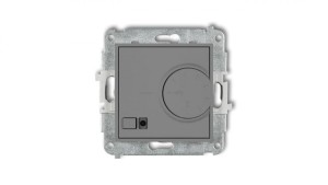 ICON Mechanizm elektronicznego regulatora temperatury z czujnikiem podpodłogowym szary mat 27IRT-1