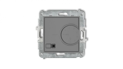 ICON Mechanizm elektronicznego regulatora temperatury z czujnikiem podpodłogowym szary mat 27IRT-1