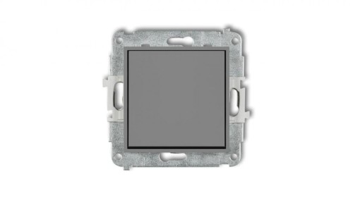 ICON Mechanizm łącznika zwiernego, jednobiegunowego (jeden klawisz bez piktogramu) szary mat 27IWP-4.1