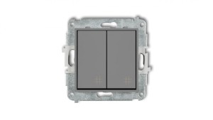 ICON Mechanizm łącznika podwójnego krzyżowego szary mat 27IWP-66