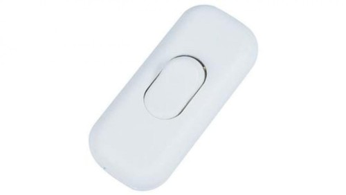Łącznik przelotowy kołyskowy na kabel KLIK 1-biegunowy 2,5A 250 V biały 09046