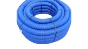 Rura karbowana dwuścienna HDPE 450N niebieska UV z pilotem i złączką fi 50/39 (50mb) 31NT050