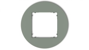 MINI Ramka uniwersalna pojedyncza okrągła z tworzywa szałwiowy 61MRTO-1
