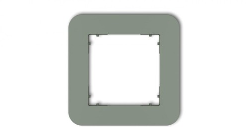 MINI Ramka uniwersalna pojedyncza zaokrąglona z tworzywa szałwiowy 61MRTZ-1
