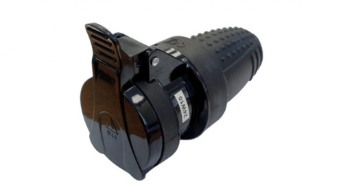 Gniazdo gumowe 2P+Z IP44 250V~ 16 A 3680W 50Hz z klapką 24017