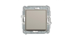 MINI Mechanizm łącznika zwiernego, jednobiegunowego (jeden klawisz bez piktogramu) taupe 60MWP-4.1