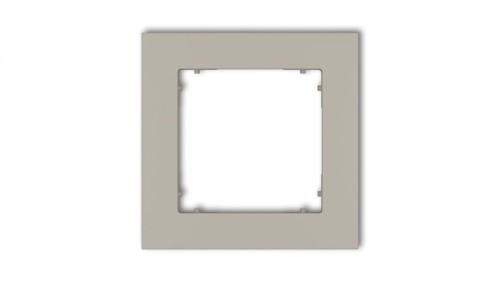 MINI Ramka uniwersalna pojedyncza kwadratowa z tworzywa taupe 60MR-1