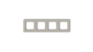 MINI Ramka uniwersalna poczwórna kwadratowa z tworzywa taupe 60MR-4