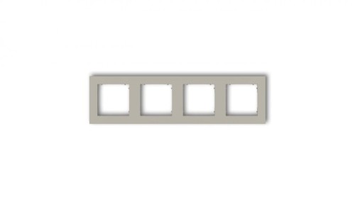 MINI Ramka uniwersalna poczwórna kwadratowa z tworzywa taupe 60MR-4
