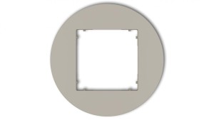 MINI Ramka uniwersalna pojedyncza okrągła z tworzywa taupe 60MRTO-1