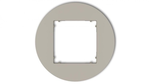 MINI Ramka uniwersalna pojedyncza okrągła z tworzywa taupe 60MRTO-1