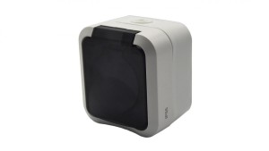 Gniazdo z uziemieniem pojedyncze natynkowe Aqua Pro IP55 białe klapka dymna / 60328