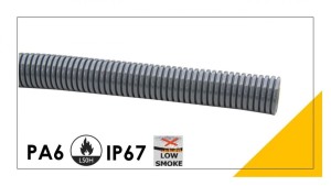Peszel poliamidowy PA6-S bezhalogenowy 6,7mm/10mm DN 7,5 szary 801.207.0 /50m/