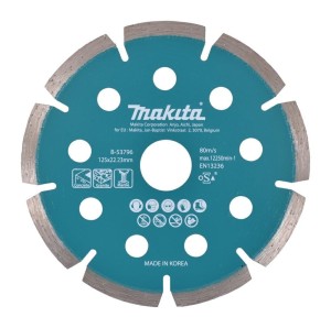MAKITA TARCZA DIAMENTOWA 125x22,23mm SEGMENTOWA (NA SUCHO) BETON, GRANIT, MARMUR
