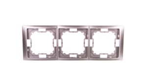 Simon Basic Neos Ramka potrójna stal inox BMRC3/21