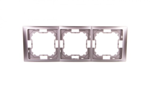 Simon Basic Neos Ramka potrójna stal inox BMRC3/21