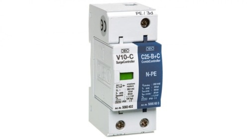 Ogranicznik przepięć Typ T2+D 2P 10kA 1,1kV V10-C 1+NPE-280 5093418