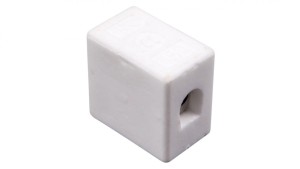 Złączka gwintowa porcelanowa 10mm 1-tory biała CPO-15A-1P 80721516