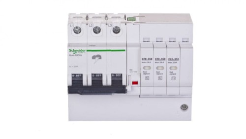 Ogranicznik przepięć Typ T2 3P 20kA 350V IT/TN-C iPRDr A9L16296