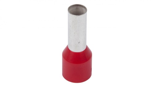 Końcówka tulejkowa izolowana TI 10mm2/12mm czerwona cynowana TI10L12 /100szt./
