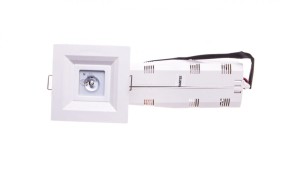 Oprawa LOVATO P LED 3W (opt. otwarta) 1h jednozadaniowa autotest biała LVPO/3W/B/1/SE/AT/WH