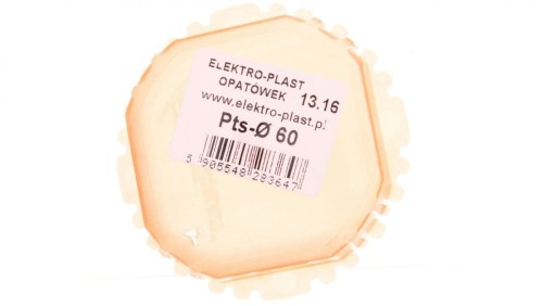 Pokrywa sygnalizacyjna fi 60mm okrągła pomarańczowa PTs 60 13.16 /50szt./