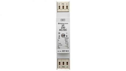 Ogranicznik przepięć dla systemów dwużyłowych 350VDC 2,5kA 1,4kV VF230-AC/DC 5097650