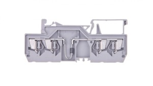 Złączka szynowa 4-przewodowa z diodą 1N4007 2,5mm2 szara 280-815/281-410