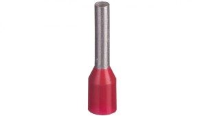 Końcówka tulejkowa izolowana TI 1mm2/8mm czerwona cynowana TI1L8x500 /500szt./