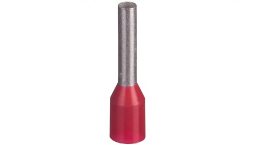 Końcówka tulejkowa izolowana TI 1mm2/8mm czerwona cynowana TI1L8x500 /500szt./