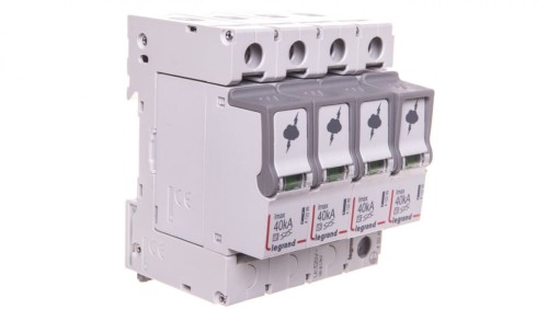 Ogranicznik przepięć Typ T2 4P 40kA 1,7kV ON 300 TT, TN (TNC, TNS) 412243