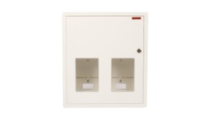 Szafka licznikowa podtynkowa 2-licznikowa 1-fazowe 12 modułów IP30 RW-1-2L-12 Z/O