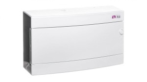Rozdzielnica modułowa 1x18 natynkowa drzwi białe / IP 40 400V AC / ECT18PO-s 001101071