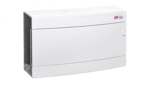 Rozdzielnica modułowa 1x18 natynkowa drzwi białe / IP 40 400V AC / ECT18PO-s 001101071