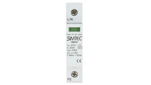 Ogranicznik przepięć Typ T2 1P 20kA SIMTEC SM20C/1-275 85101000