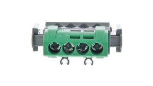 Listwa zaciskowa 4-otwory zielona IP2x Z-4 004830