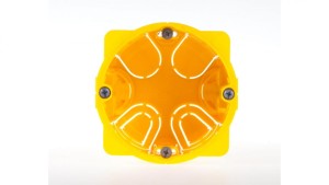 Puszka 67mm p/t regips 50mm żółty Batibox 080051