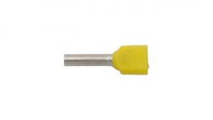 Końcówka tulejkowa izolowana HI 2X1/10 żółta E08KH-02020101001 (500szt.)