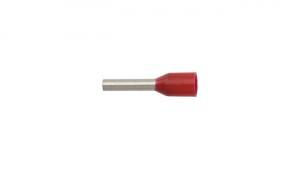 Końcówka tulejkowa izolowana 1mm2/8mm czerwona cynowana TI1L8 /100szt./