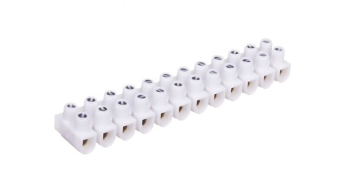 Listwa zaciskowa 12-torowa 6mm2 biała 034223