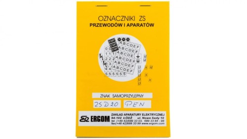 Znaki samoprzylepne ZS D20/PEN E04ZP-02030403600