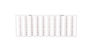 Ramka z oznacznikami 2x 1-50 209-666 /5szt./