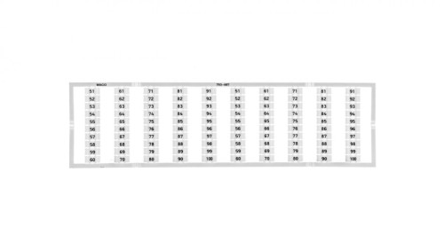 Oznaczniki WMB 2x 51-100 793-607 /5szt./