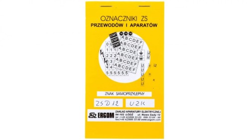 Znaki samoprzylepne ZS D12/UZK E04ZP-02030402000