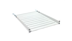 Półka 19 cali 1U G/650 szara (RAL 7035) z podporą TN-19-650-1U-GY
