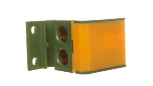 Blok rozdzielczy 2x4-50mm2/2x4-35mm2/3x2,5-25mm2 żółto-zielony montaz płaski i na szynę TH DB2-Z 48.26