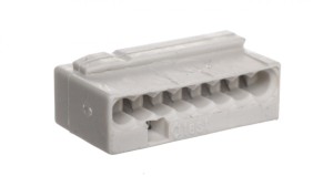 Szybkozłączka MIKRO 8x 0,6-0,8mm2 jasnoszara 243-308 /opak.50szt./