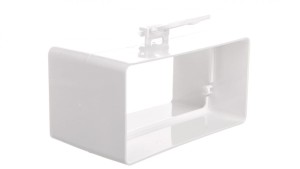 Łącznik kanału płaskiego 55x110mm biały KP55-21