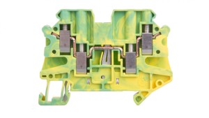 Listwa zaciskowa ochronna 4-przewodowa 0,14-6mm2 zielono-żółta UT 4-QUATTRO-PE 3044597