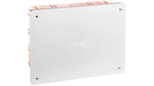 Puszka podtynkowa z pokrywą seria 350 196x152x70 czerwony-biały EC350C6